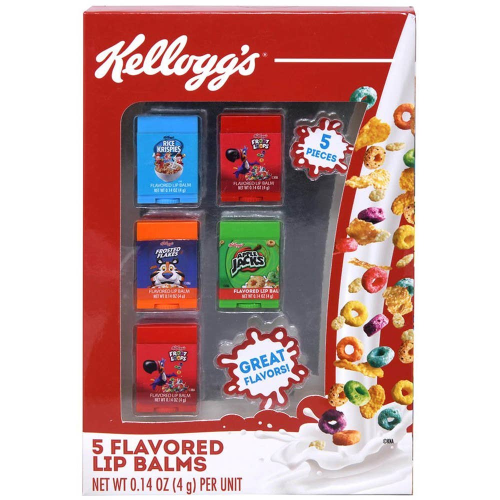 KELLOGS CEREAL SHAPED 5PC LIP BALM, 42KS019HBAZ