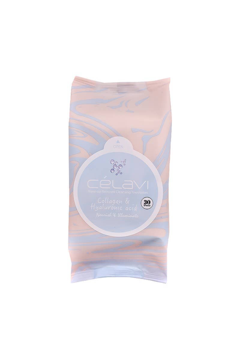 Celavi MT024 Collagen & Hyaluronic Cleansing Towelettes -
