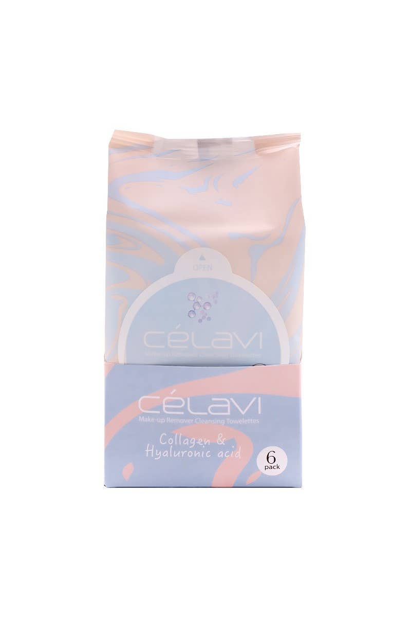 Celavi MT024 Collagen & Hyaluronic Cleansing Towelettes -
