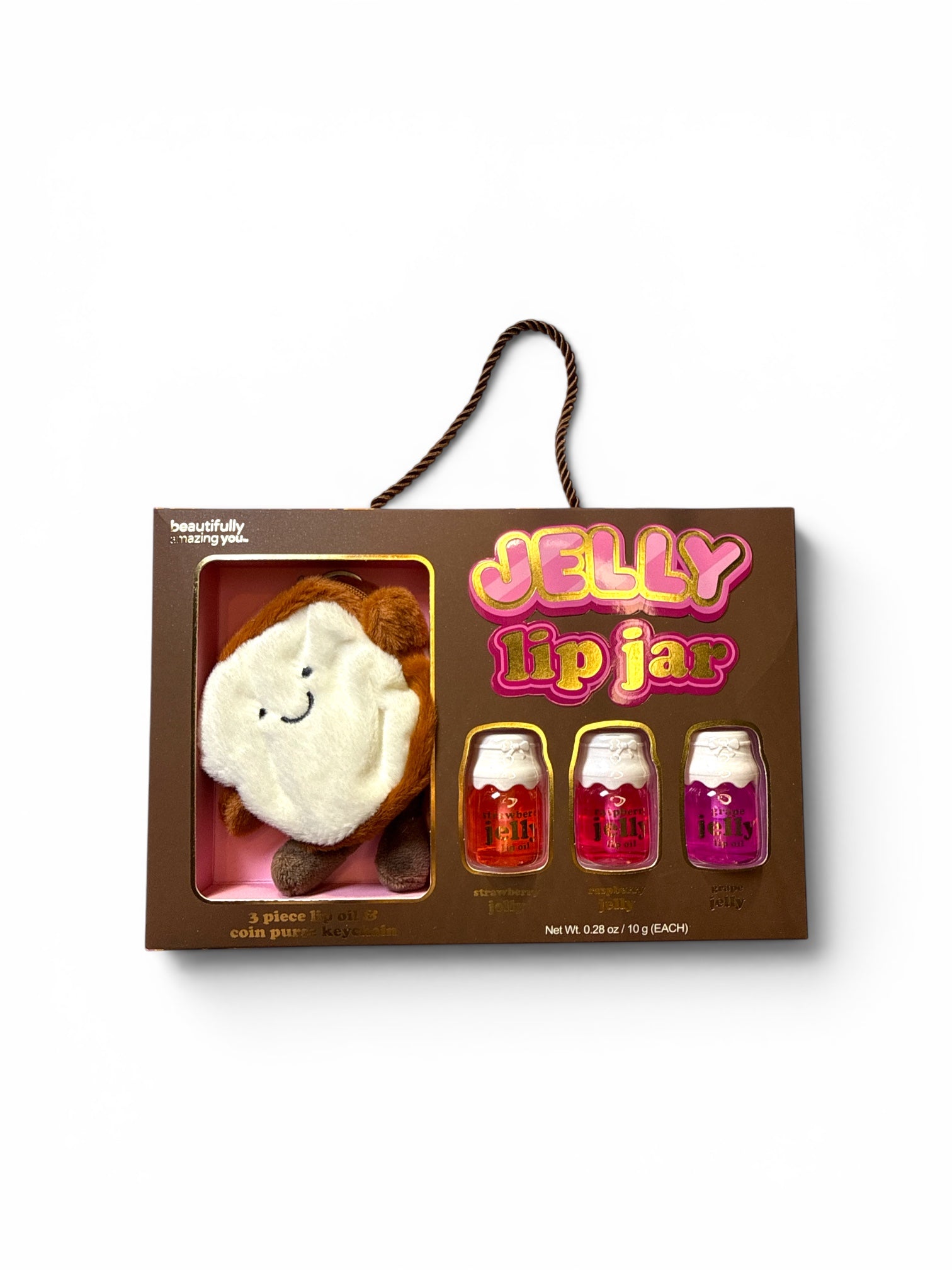 3 Piece Lip Oil & Coin Purse Keychain