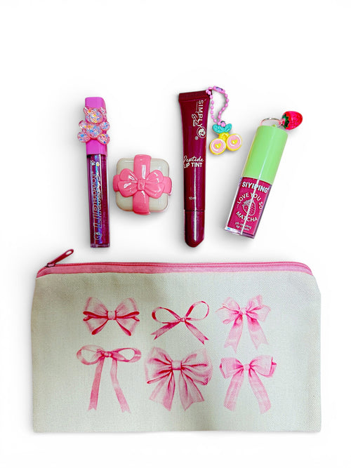 4 Lip Products & Cosmetic Pouch