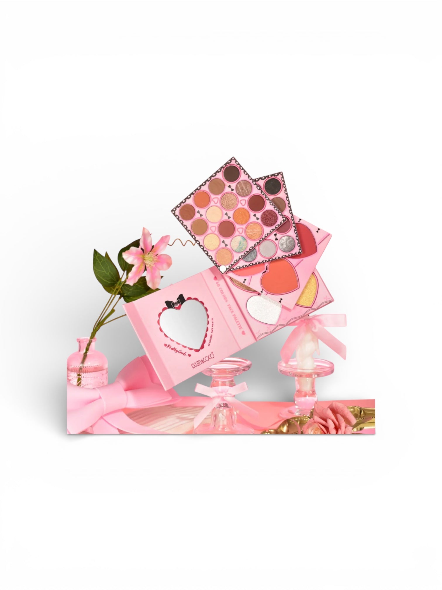 K&C 'Bow' Pretty Girl 40 Color Eyeshadow Book