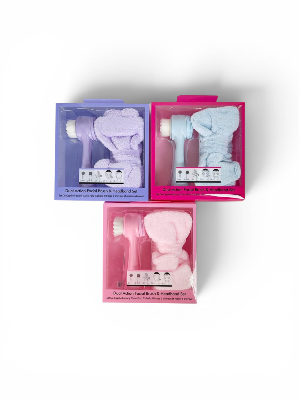 Spa Headband & Dual Action Facial Brush