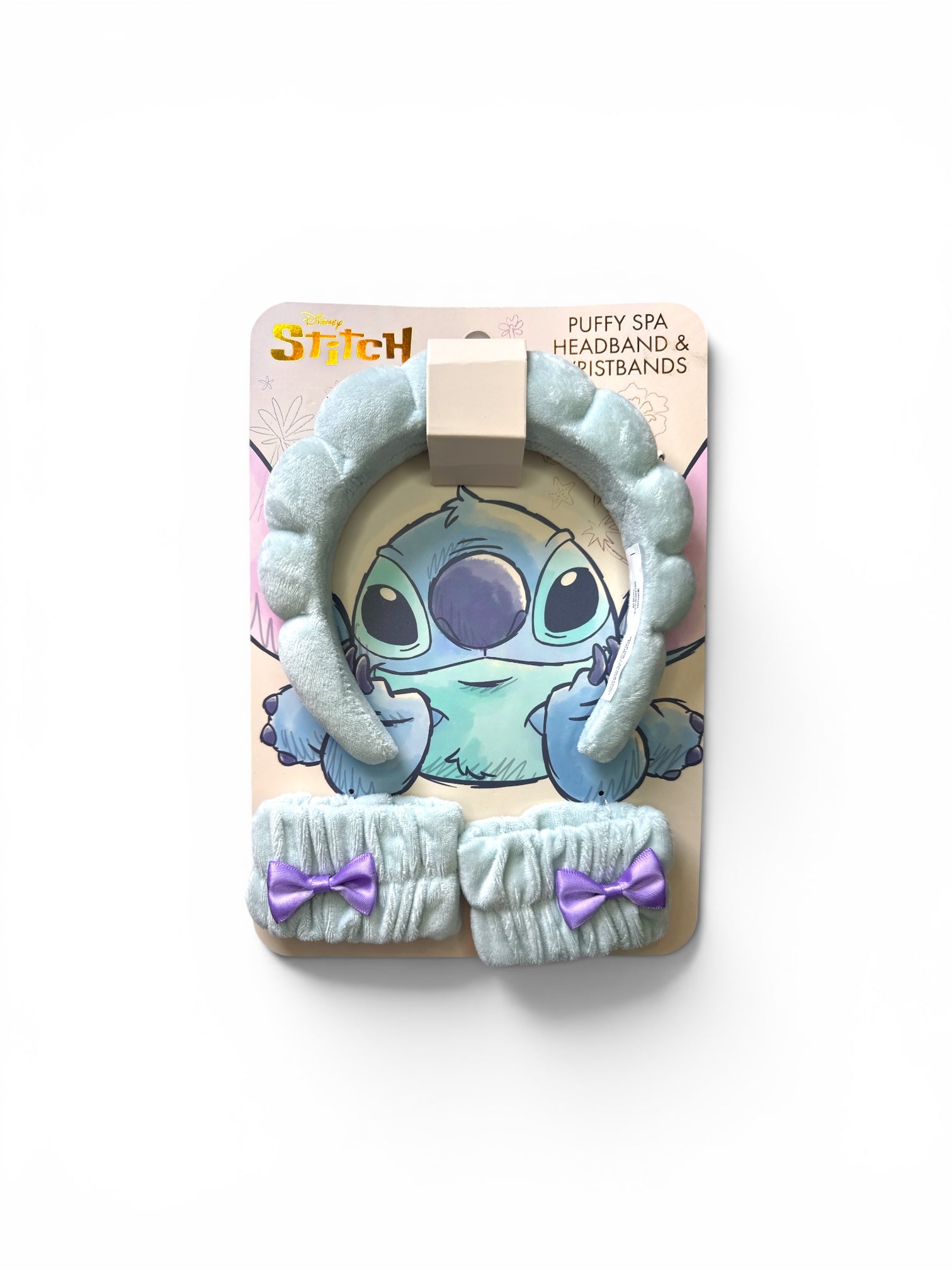 Stitch Disney Puffy Spa Headband & Wristbands Set