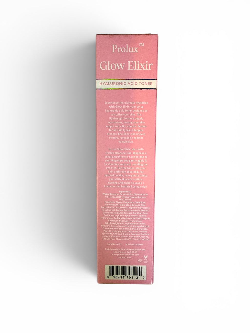Prolux Glow Elixir - Hyaluronic Acid Toner