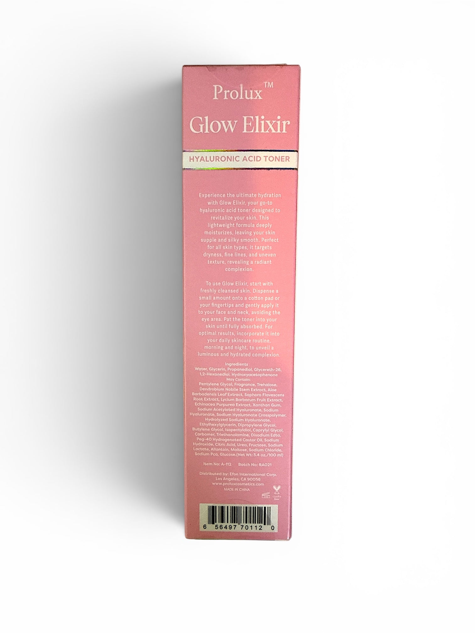 Prolux Glow Elixir - Hyaluronic Acid Toner