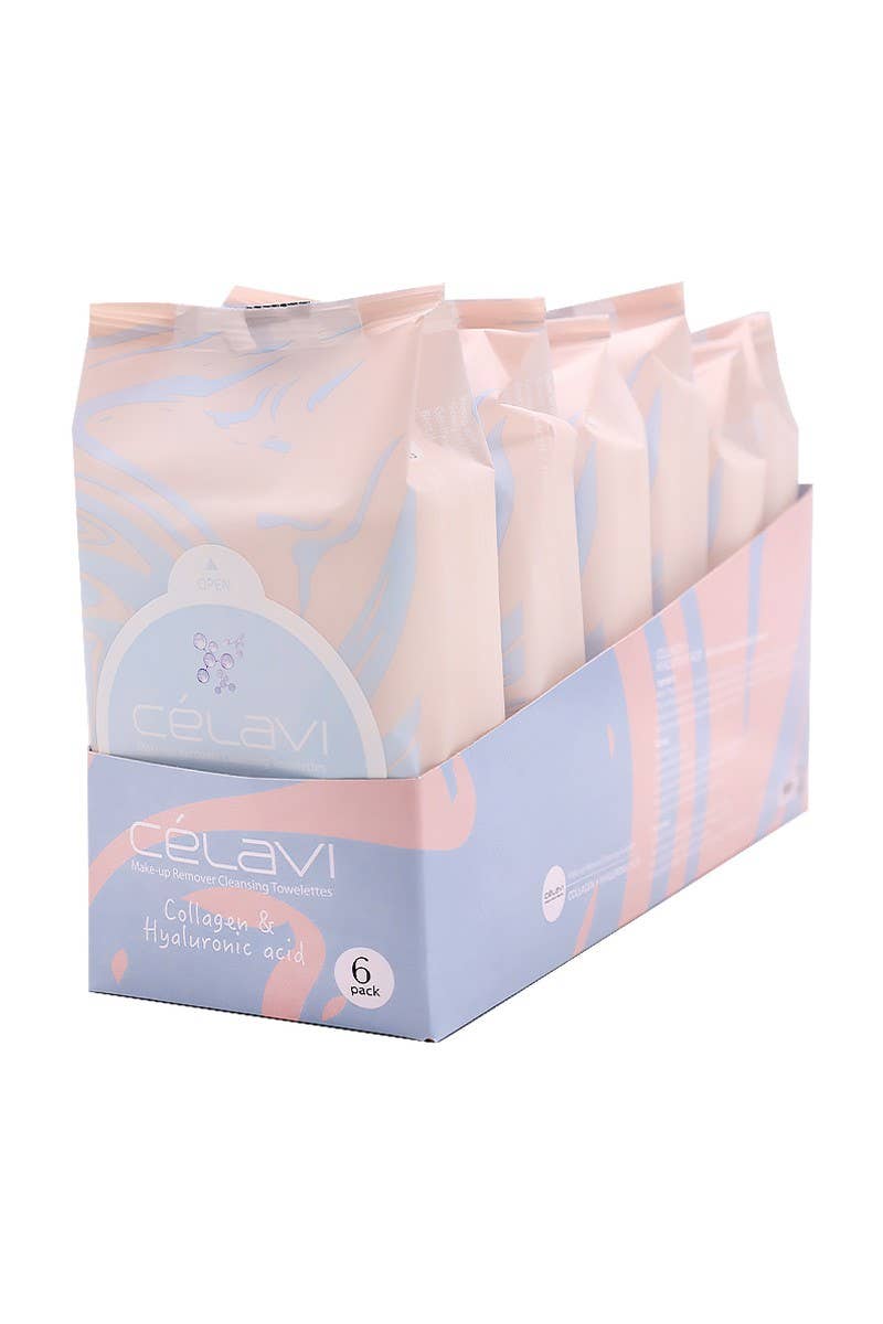 Celavi MT024 Collagen & Hyaluronic Cleansing Towelettes -